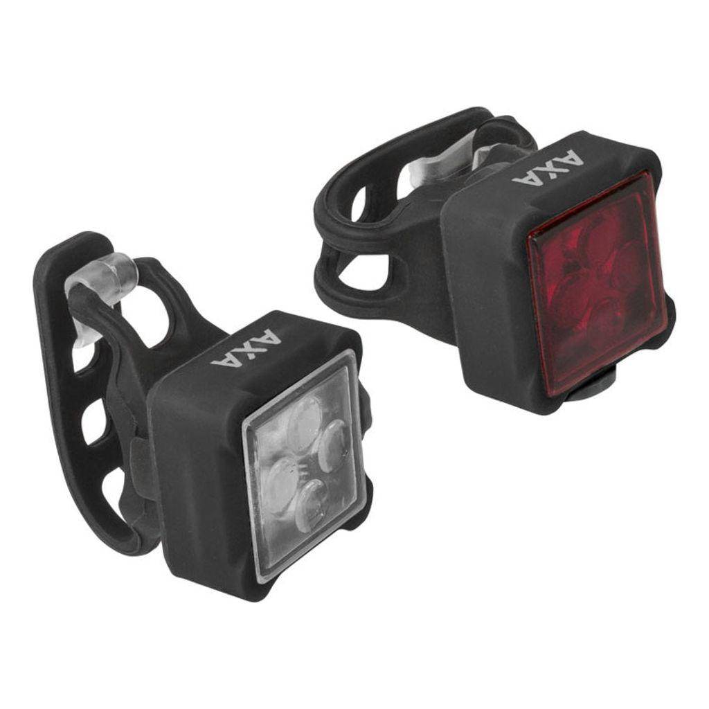 Axa Lampset Niteline 44 Led - Zwart - Le Coq Wielerartikelen