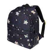 Basil Stardust 8 liter fietsrugzak in Nightshade kleur met hook-on bevestiging en reflecterende details op de voorzijde