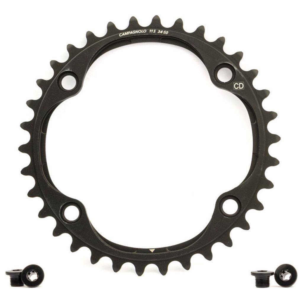 Kettingblad Campagnolo Potenza/Centaur FC-PO034B Compact 11V 34T Steek 112mm Zwart MY18 - Le Coq Wielerartikelen