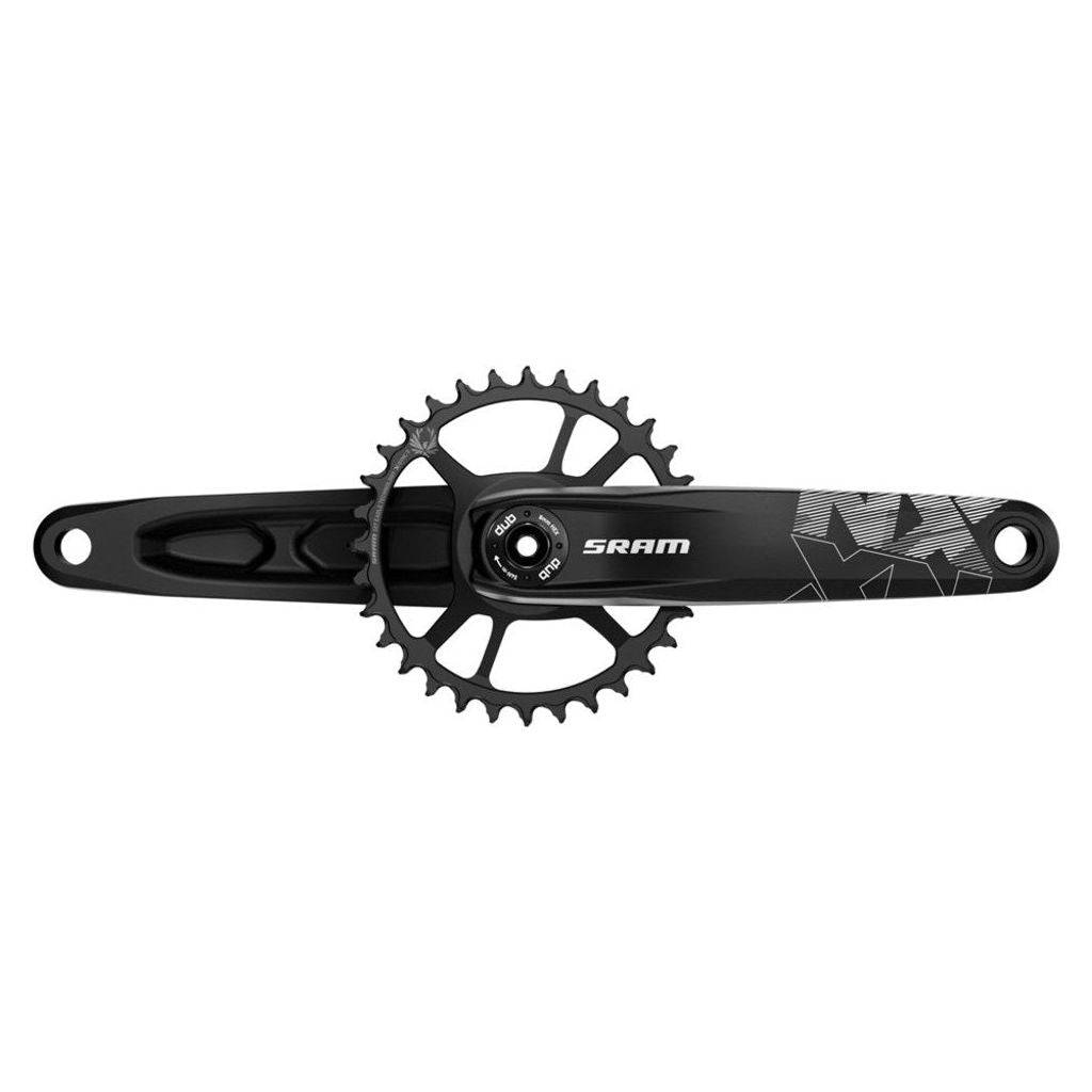 Sram Nx Eagle MTB cranksysteem met zwarte cranks en 32 tanden, 175 mm lengte, geschikt voor 12-speed Bst Dub bikes