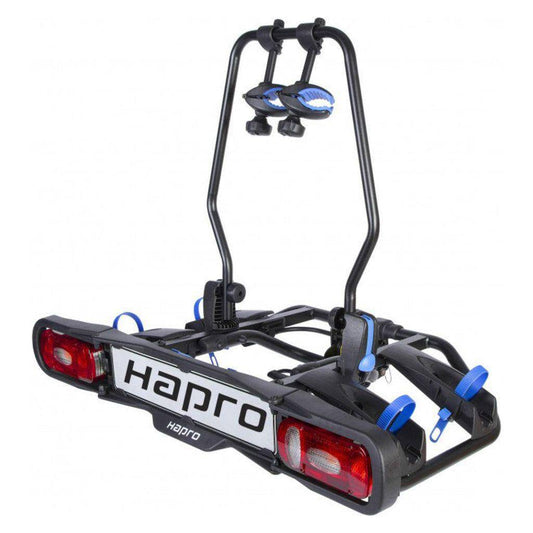 Fietsendrager Hapro Atlas Premium II 2F 7/13-Polig Kantelbaar Zwart/Blauw - Le Coq Wielerartikelen