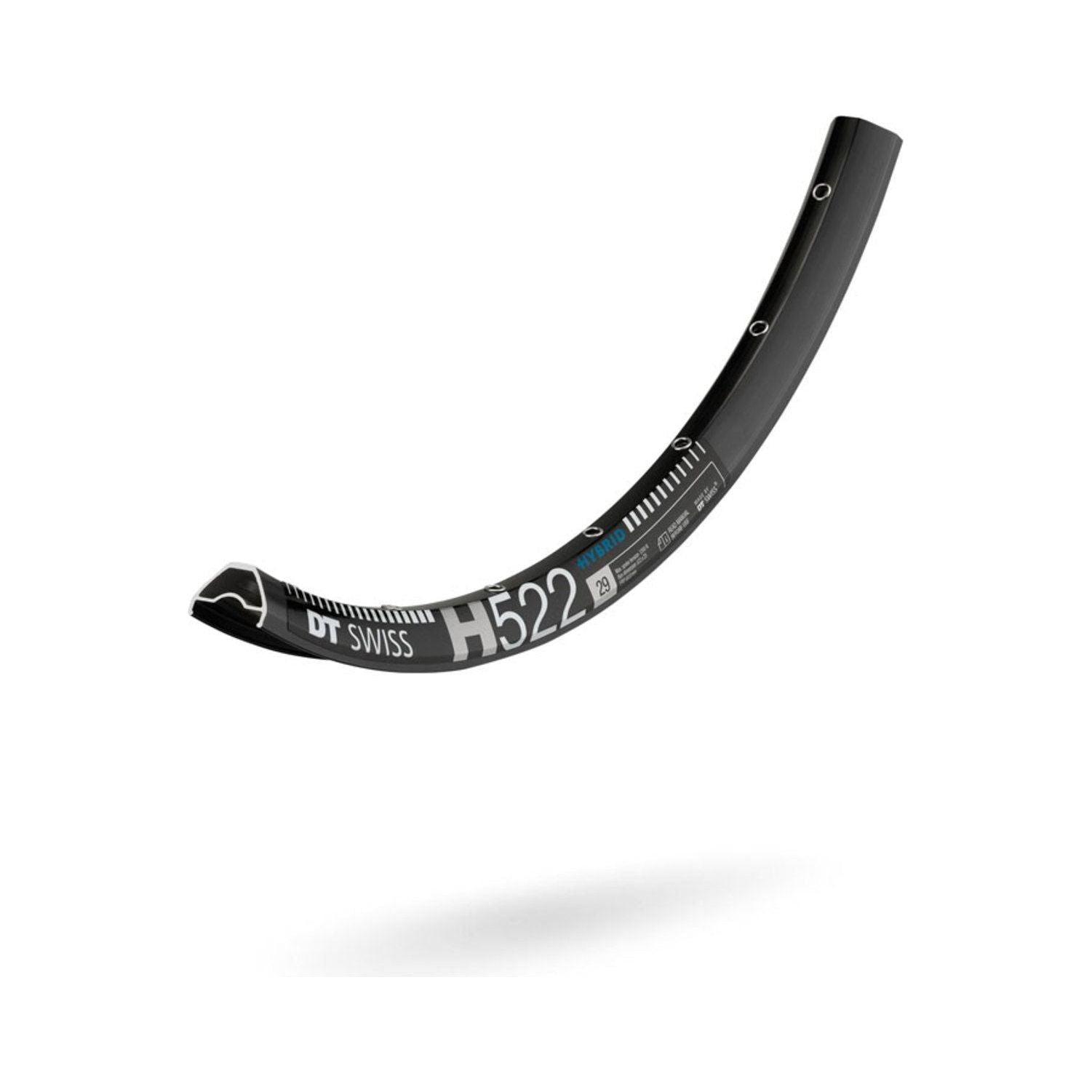 Velg 29" DT Swiss H522 Disc Hybrid Aluminium 30mm 28/14 Gaats Zwart - Le Coq Wielerartikelen