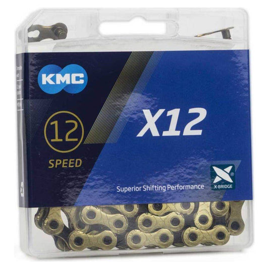 Kmc Fietsketting X12 Goud/Zwart 126 Schakels - Le Coq Wielerartikelen