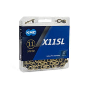 KMC X11SL 11-speed ketting met dubbele X-bridge voor snelle en soepele schakeling op racefietsen