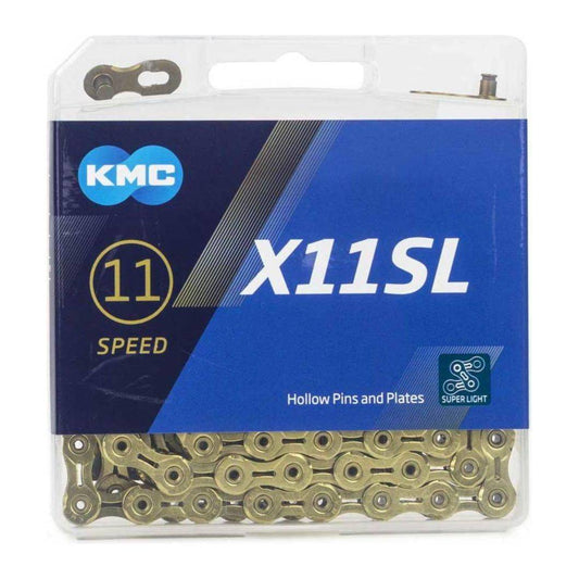Ketting KMC X11SL 11V 11/128 Super Light Goud 118 Schakels - Le Coq Wielerartikelen