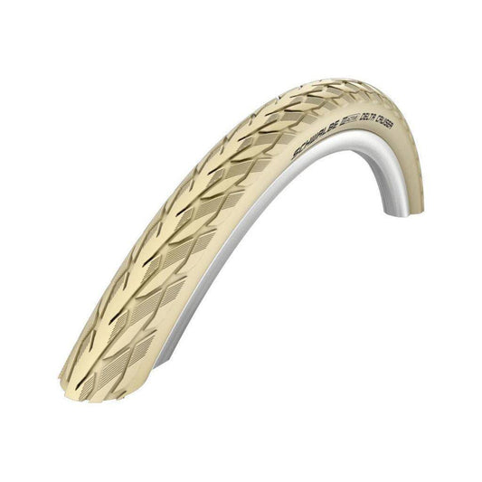 Schwalbe Buitenband 28" Delta Cruiser Plus PunctureGuard - Creme - Le Coq Wielerartikelen