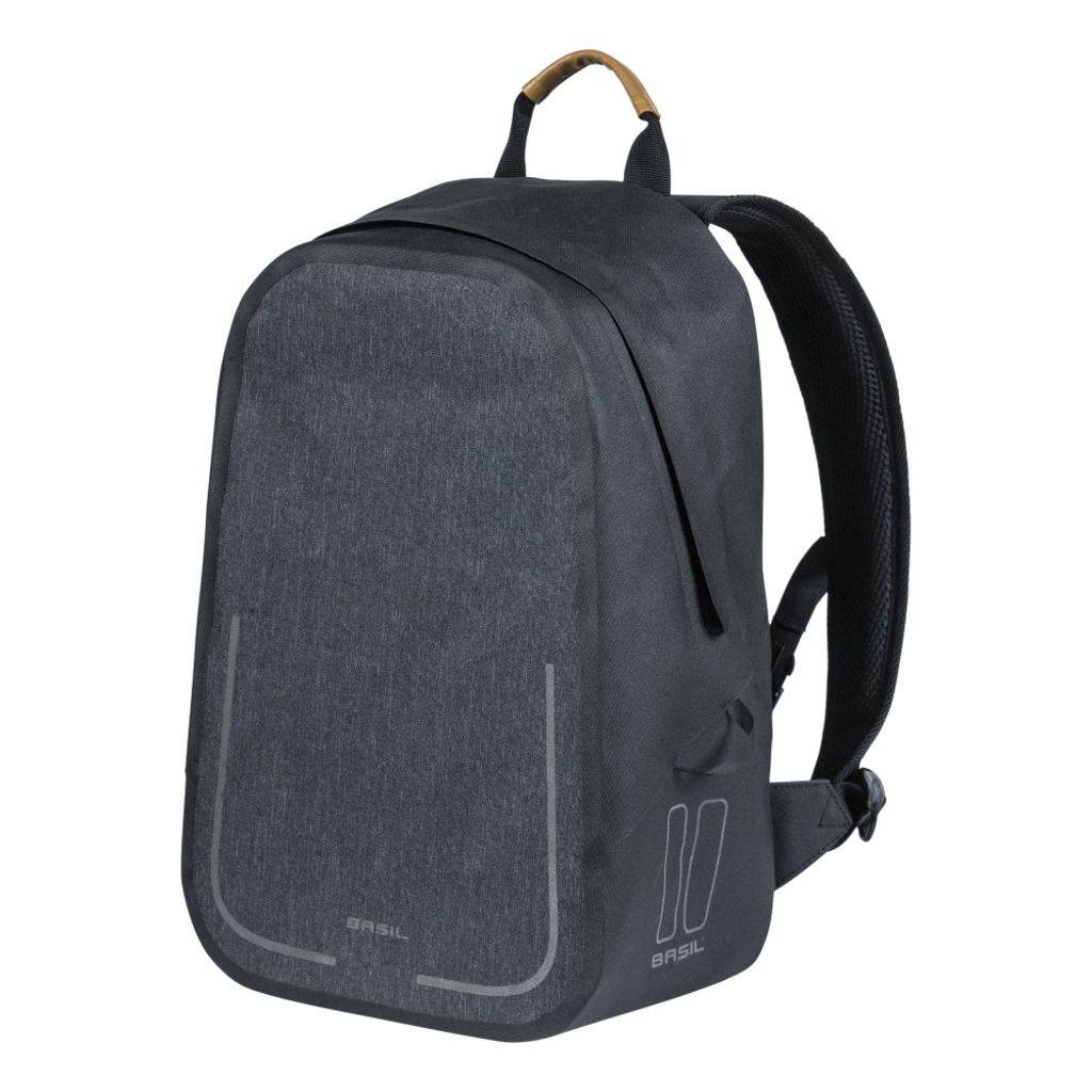 Basil Fietsrugzak Urban Dry Backpack 18 Liter 27 X 16 X 45 Cm - Grijs - Le Coq Wielerartikelen