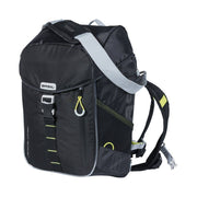 Basil fietsrugzak Miles Daypack Nordlicht met 17 liter inhoud, 31x17x44 cm, in donkerblauw met reflecterende details