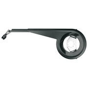 Zwart SKS Chainbow kettingscherm voor 26/28 inch fietsen, beschermt de ketting en voorkomt vuil en stof.