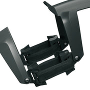 Zwarte SKS Speedrocker spatbordenset voor 28-inch fietsen, PVC materiaal en 42 mm breedte, zichtbaar op de afbeelding