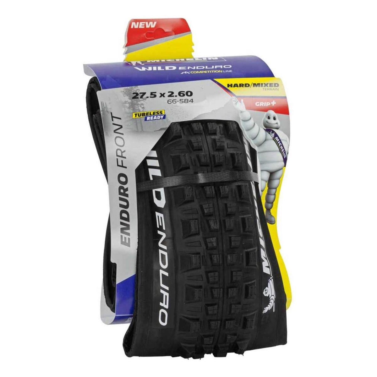 Michelin MTB buitenband 27.5" Wild Enduro Tlr Gum-X zwart, vouwband met profiel voor enduro en trail rijden