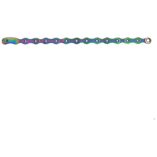 Ketting Sram PCXX1 12V 11/128 HollowPin Rainbow 126 Schakels - Le Coq Wielerartikelen