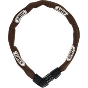 Abus kettingslot Tresor 1385 met code, 85cm lang en 7mm dik, geschikt voor beveiliging van fietsen en goederen.