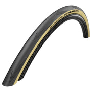 Schwalbe 28-inch Racefiets buitenband One ADDIX RaceGuard zwart/beige, vouwband met veiligheidslaag en goede grip.