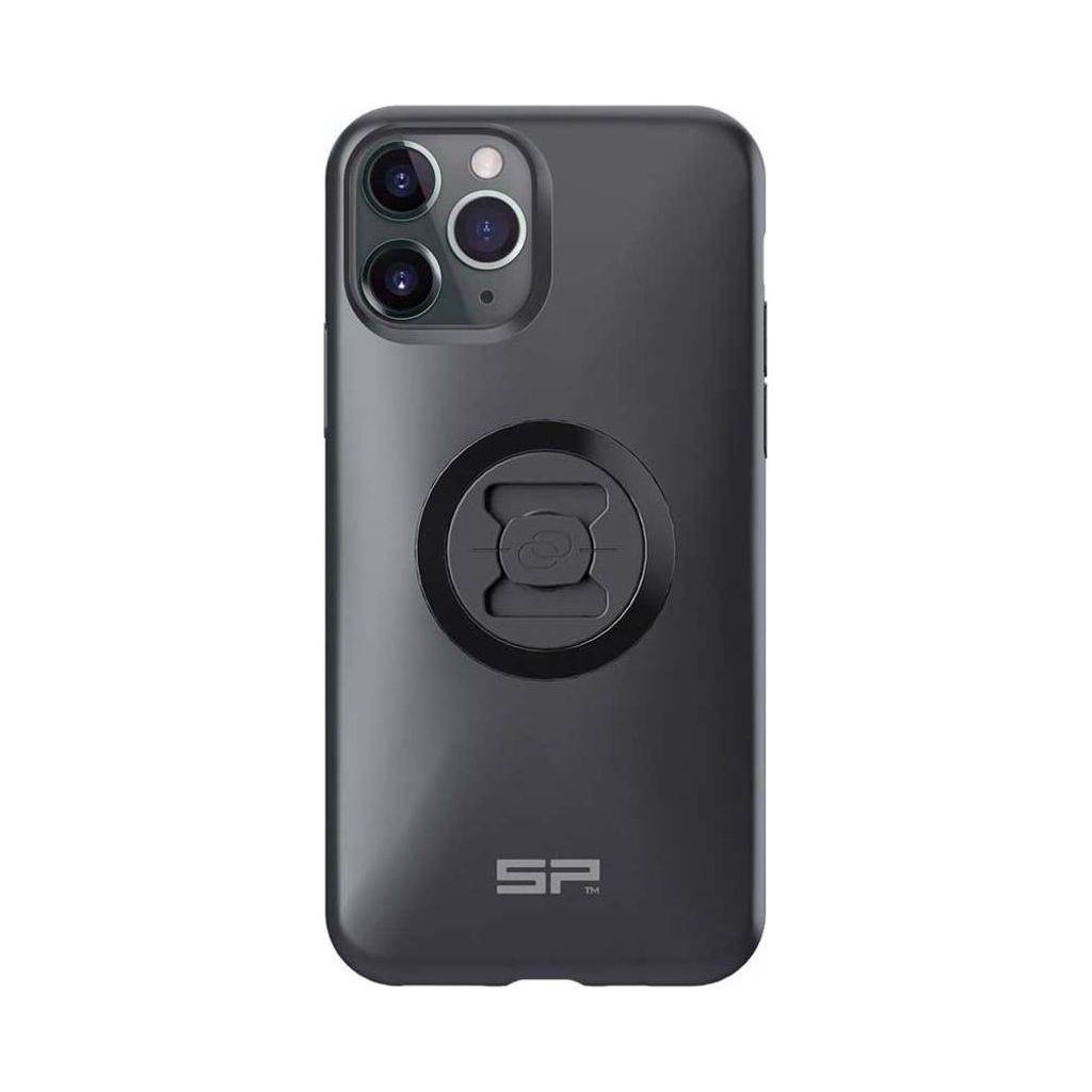 Draadloze telefoonhouder case voor iPhone X/Xs/11 Pro van SP Connect, zwart, stevig en compatibel met accessoires.