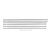 Zwart set van 6 DT Swiss ARC100 Dicut 48 spaakkits voor voor- en achterwielen, inclusief spaken en nippels