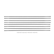 Zwart set van 8 DT Swiss ARC1100 Dicut 62 DB spaaksets voor voor- en achterwiel, inclusief spaken en nippels.