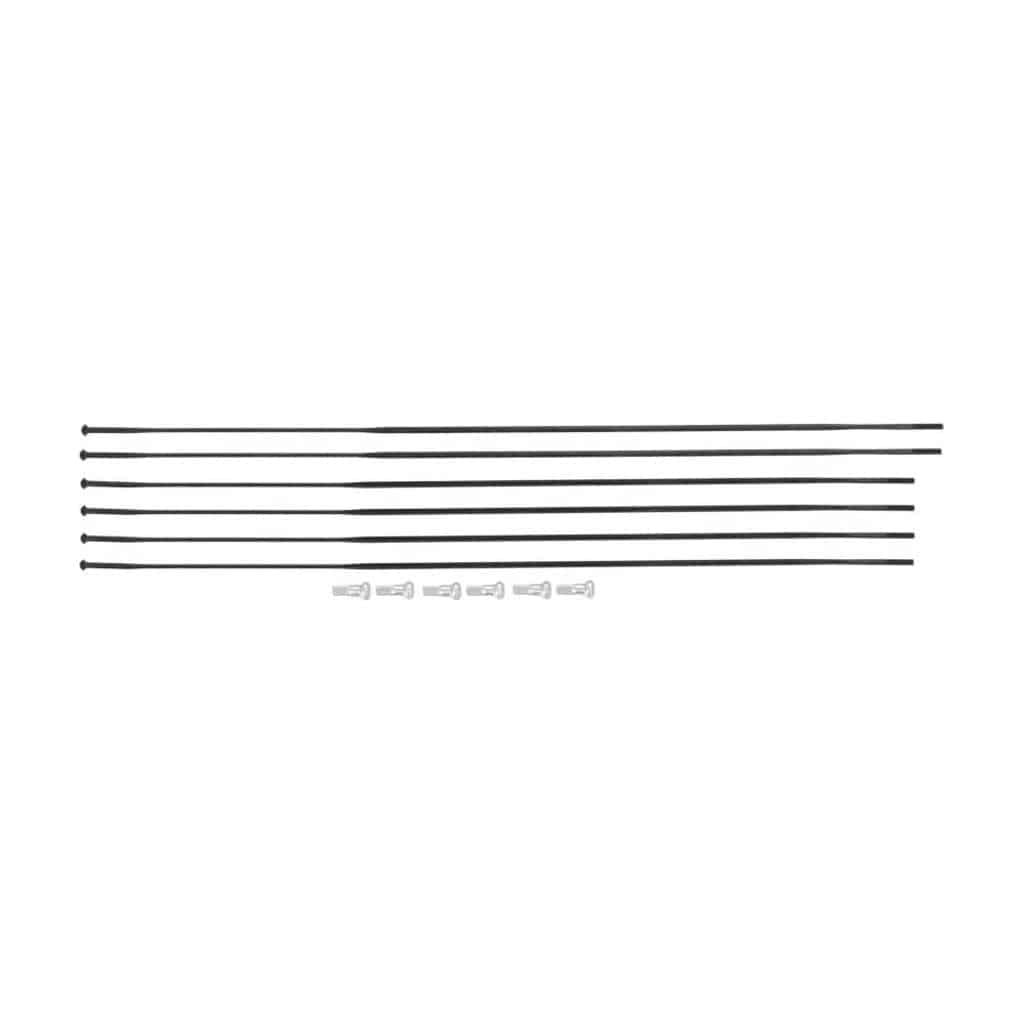 Spaakkit DT Swiss ERC1400 Dicut 35 28" MY22 Voor + Achter Zwart Set a 6 Stuks - Le Coq Wielerartikelen