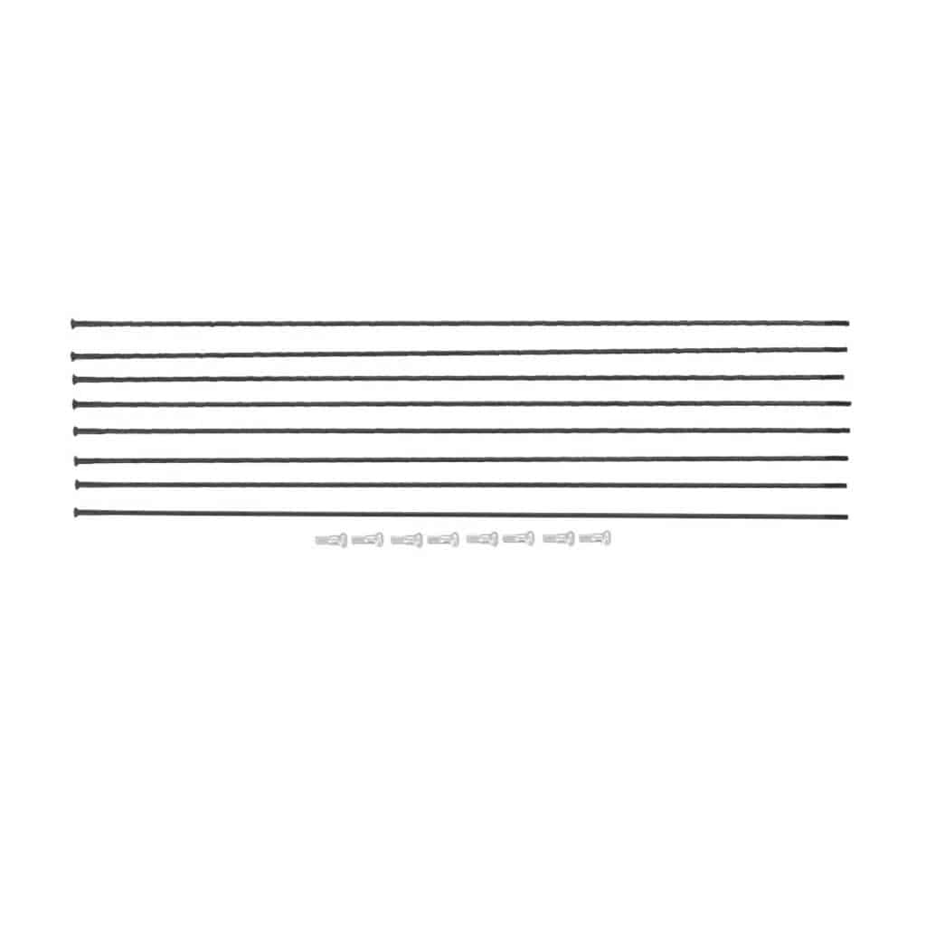 Spaakkit DT Swiss H1900 Spline 29" Voor + Achter Zwart Set a 8 Stuks - Le Coq Wielerartikelen