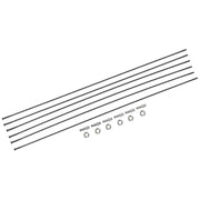 Zwart set van 6 DT Swiss HXC1200 Spline 29-inch spaaksets voor voor en achter, inclusief voor- en achterwielen.