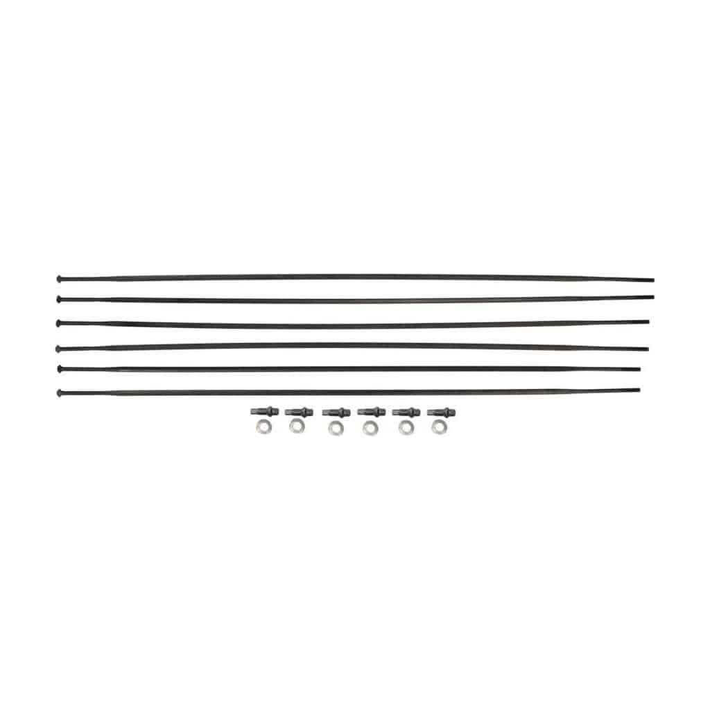 Spaakkit DT Swiss PR1400 Dicut OXiC Voor + Achter Zwart Set a 6 Stuks - Le Coq Wielerartikelen