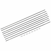 Zwart set van acht DT Swiss PRC1100 Dicut 35 DB spaakkits voor voor- en achterwiel, inclusief spaken en nippels.