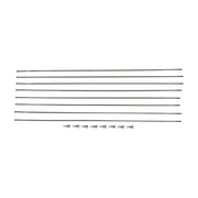 Zwart set DT Swiss Spaakkit DT PRC1400 Spline 35 DB V+A met 8 spaken, zichtbaar in de afbeelding.