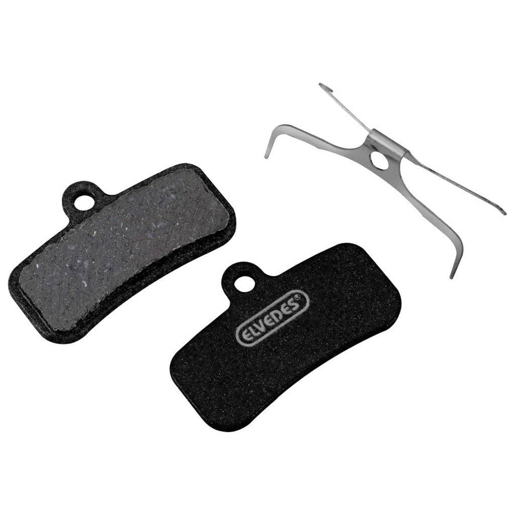 Elvedes metalen schijfremblokset voor Shimano Br-M810, paar met metallic en carbon remblokken, geschikt voor fietsremmen