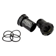 Elvedes Trapas Adapter Twistfit BB86/92 voor fatbike, compatibel met Shimano 24mm trapas, zichtbaar in de afbeelding.