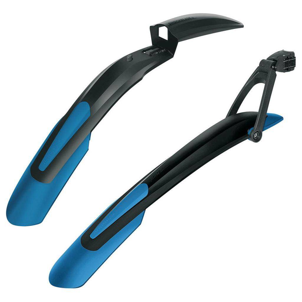 SKS Shockblade/X-Blade 29" spatbordenset met quick release voor mountainbikes, zwart en robuust ontwerp