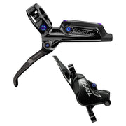 Sram Rem Level Ultimate MTB schijfremmen met regenboogafwerking en zwarte remklauw, zichtbaar op de afbeelding.