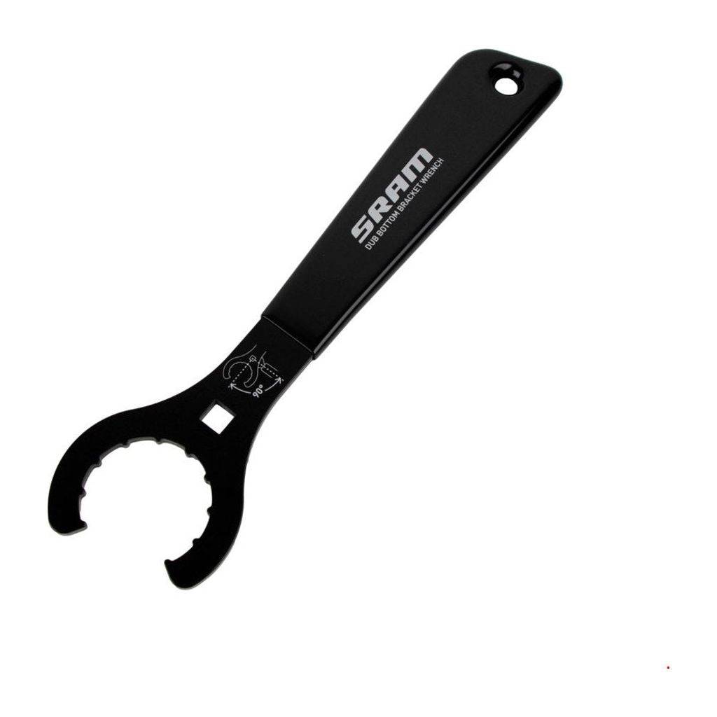 Sram Grs trapasmontage en demontagehulpmiddel voor dub assen, compatibel met Sram fietscomponenten, zwart en compact ontwerp.