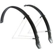 Eurofender Rapido spatbordenset voor 28" wielen, 46 mm breed, inclusief voor- en achterspatborden in een set.