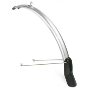 Voorspatbord Eurofender Snello 28 inch, 46 mm, zwart kunststof, geschikt voor fiets of scooter.