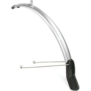 Voorspatbord Eurofender Scatto 28 inch, 51 mm, zwart kunststof, geschikt voor racefietsen en snelle stadsfietsen.