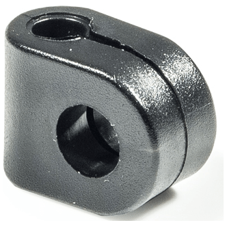 Vijf plastic bevestigingsclips voor Eurofender spatbordstang, geschikt als spatbordonderdelen voor auto’s.
