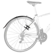 Zwarte M-Wave Mud Max Race Qr 33 Ext spatbordset voor racefietsen, geschikt voor stevige bescherming en een sportieve look
