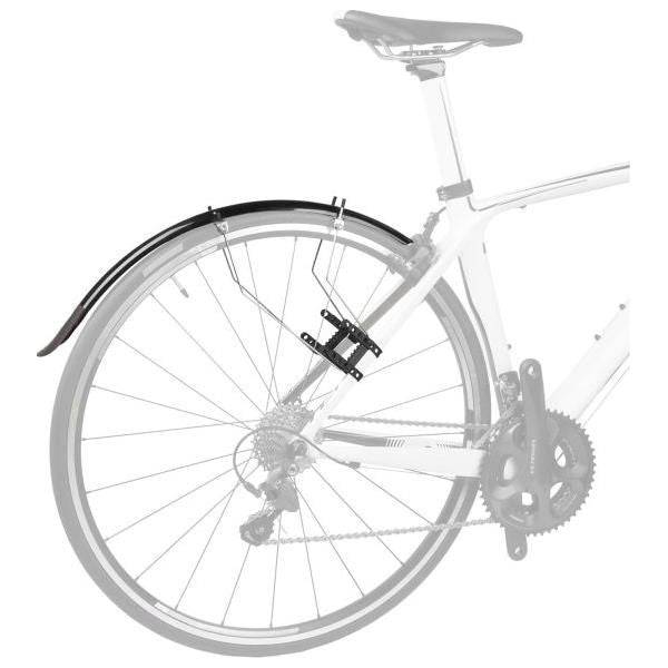 Zwarte M-Wave Mud Max Race Qr 33 Ext spatbordset voor racefietsen, geschikt voor stevige bescherming en een sportieve look