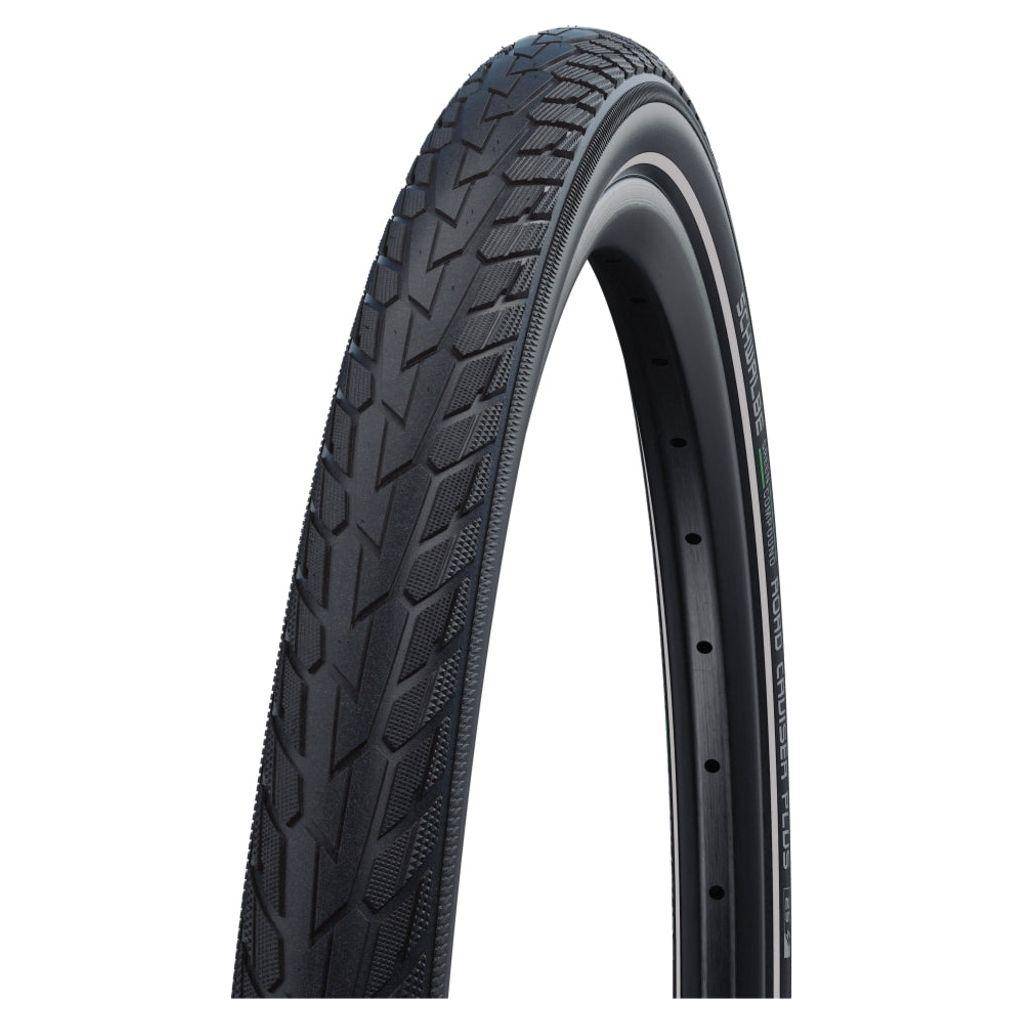 Schwalbe 24-inch Road Cruiser Plus groene stadsfiets buitenband met Punctureguard, zwart, geschikt voor stadsfietsen