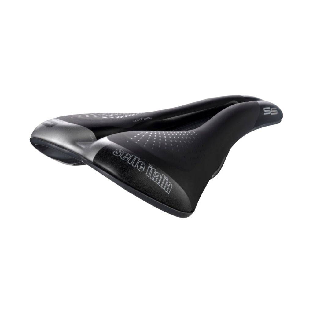 Selle Italia S5 Lady Superflow Hi-Viz damesfiets zadel met reflecterende details, comfortabel voor stads- en e-bikes