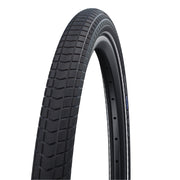 Schwalbe Big Ben Plus 20-inch stadsfiets buitenband met GreenGuard en Double Defense in zwart, geschikt voor stadsfietsen.
