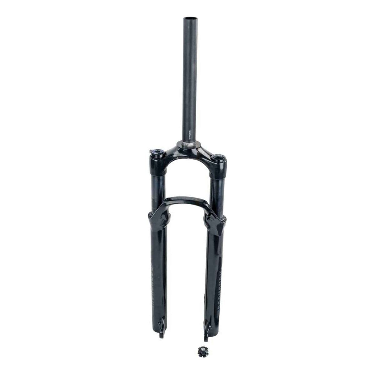 RockShox Recon Silver RL MTB voorvork 27.5 inch met 100mm veerweg, zwart en zilver, zichtbaar met schroef en verstellknop