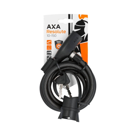 Kabelslot Axa Resolute x 12mm - Zwart - Le Coq Wielerartikelen
