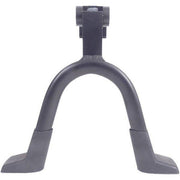 Edge dubbele middenstandaard 28 inch, zwarte aluminium 2-poot standaard voor fietsen, stevig en duurzaam.