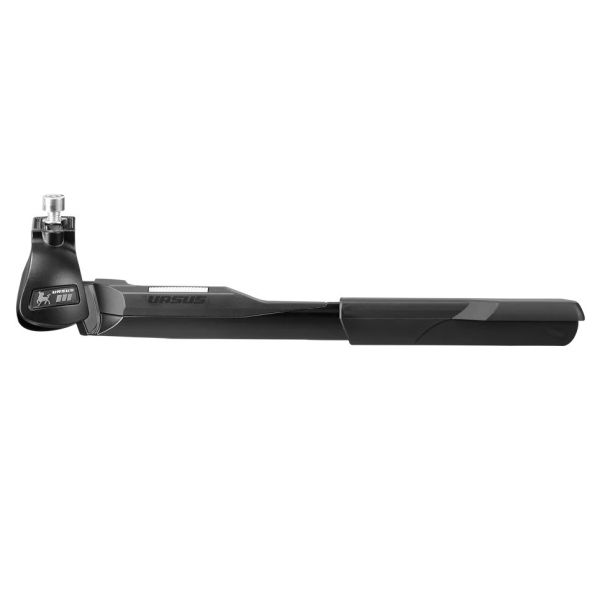 Ursus Kaiser verstelbare zijstandaard voor 26-29 inch E-bike, zwart, stevig en geschikt voor elektrisch fietsen.