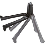 Ursus Big Foot 87 middenstandaard met 2 poten, zwart, 300 mm breed, voor stevige fietsstandaard.
