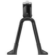 Ursus Big Foot 87 middenstandaard met 2-poot, zwart, 300 mm lengte, stabiel en geschikt voor fietsen.