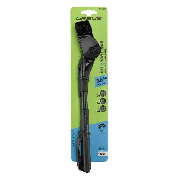Ursus Achterstandaard Wave Met 18 Mm Plaat - Zwart - Le Coq Wielerartikelen