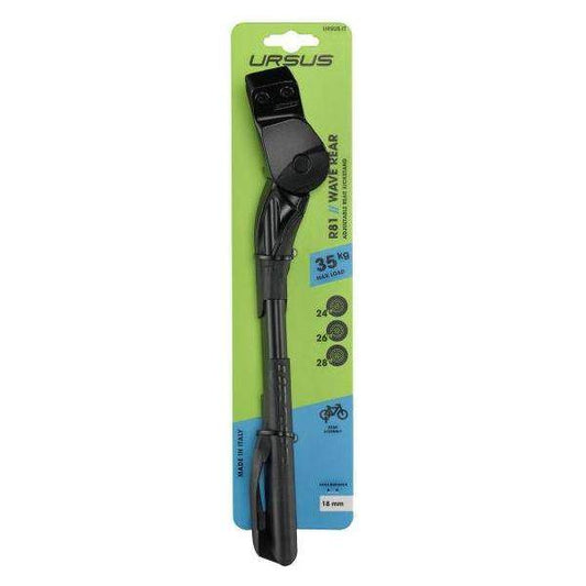 Ursus Achterstandaard Wave Met 18 Mm Plaat - Zwart - Le Coq Wielerartikelen