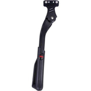 Zwarte Edge Ezybolt R18/R40 verstelbare zijstandaard voor fietsen, geschikt voor 24-28 inch wielen, stabiel en duurzaam.